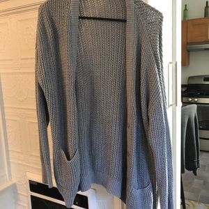 BDG Slouchy Knit Cardigan - Gray